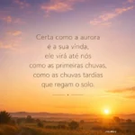 certa como a aurora