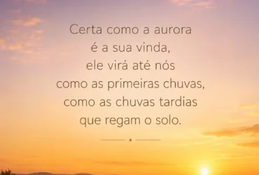 certa como a aurora
