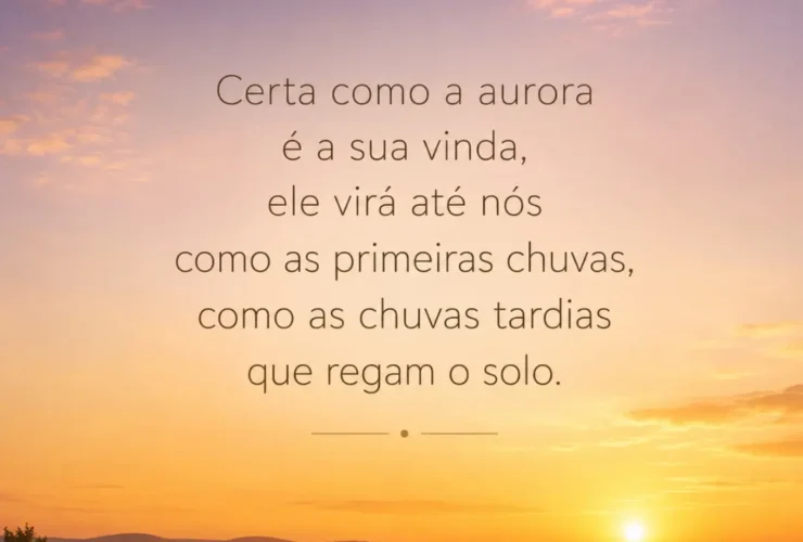 certa como a aurora